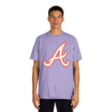 New Era Tee Shirt - Atlanta Braves - Lilac
