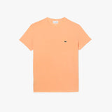 Lacoste Tee Shirt - Crew Neck Tee Shirt - Light Orange HEB