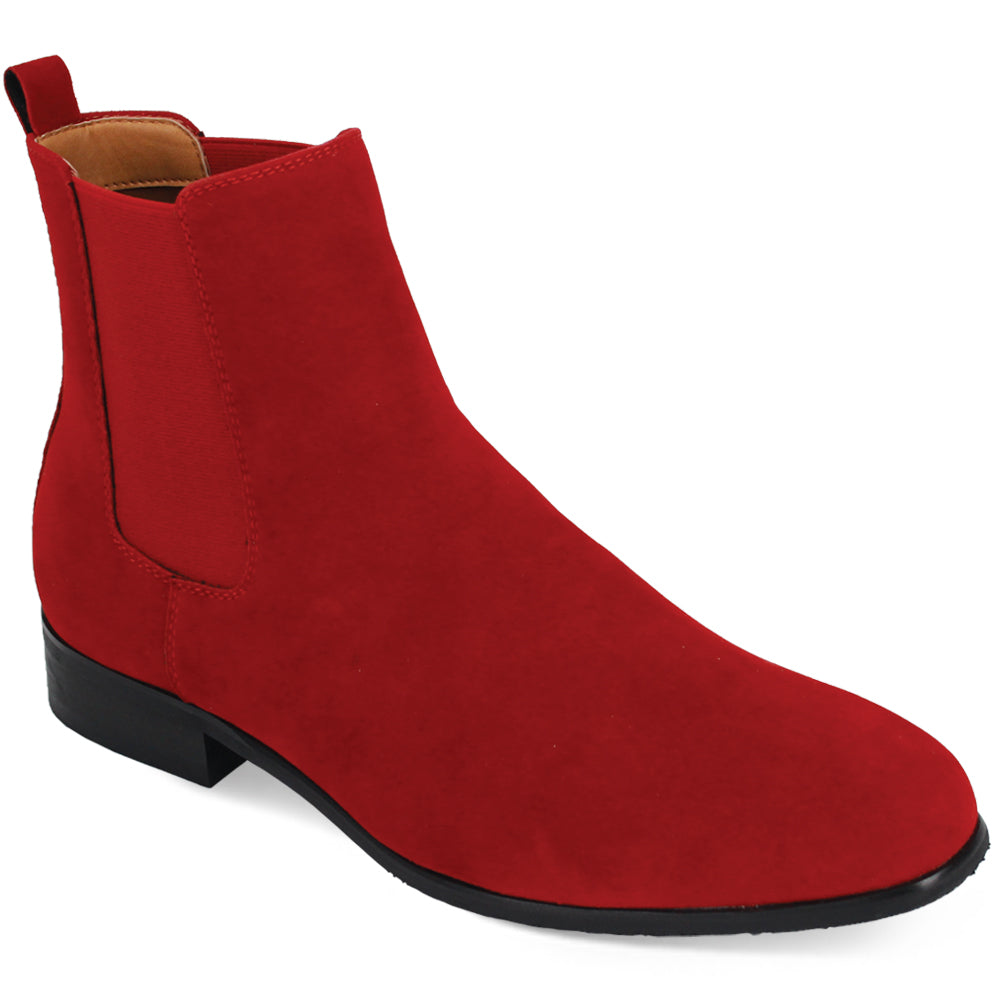 red chelsea boots
