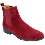 burgundy chelsea  boots