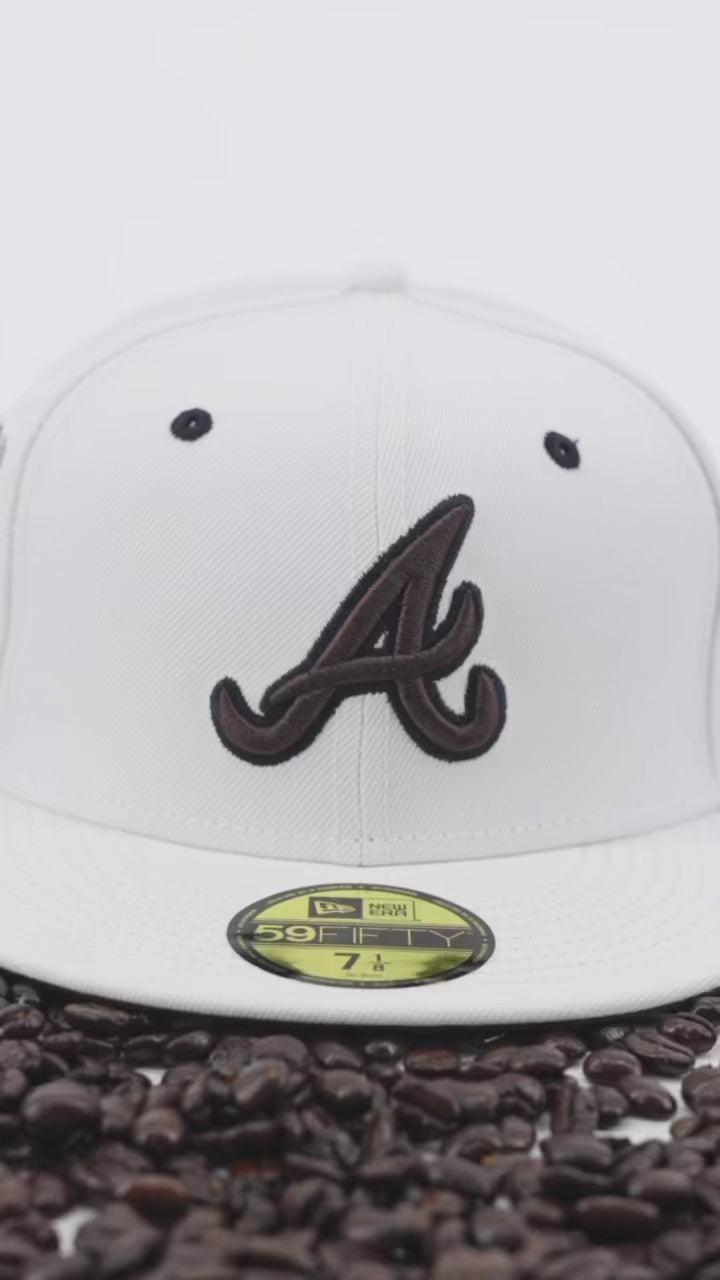 New Era MLB Atlanta Braves Botanical 59FIFTY Fitted Hat 40th Year Side Patch