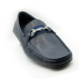 navy driving shoes