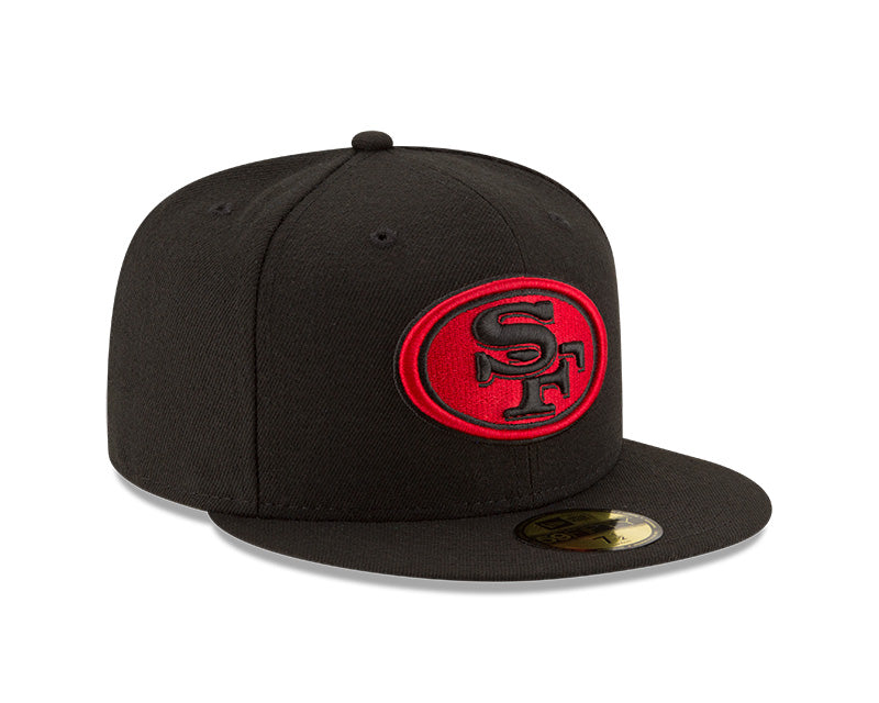 NWT SAN FRANCISCO 49ERS TIGHT SERIES FITTED HAT NEW ERA 59FIFTY 5950 7 3/8  3/4