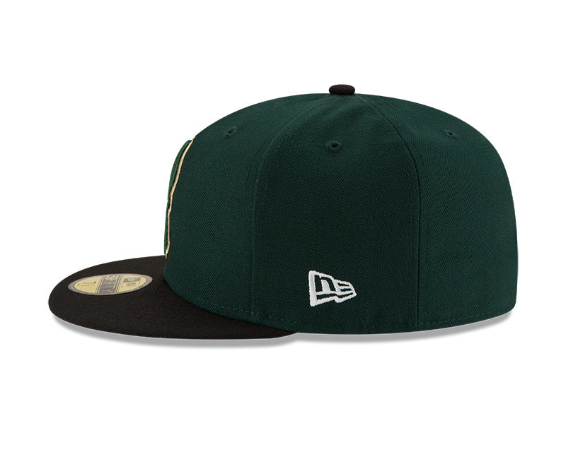 New Era Hats - Milwaukee Bucks - Dark Green / Blk