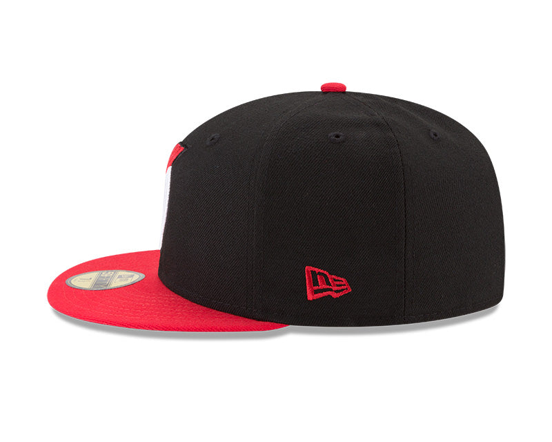 New Era 9Fifty Portland Trail Blazers Team Retro Wheel Snapback Hat Black  White Red