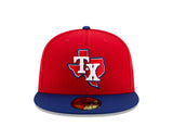 Men's New Era - Texas Ranger Red & Blue Cap