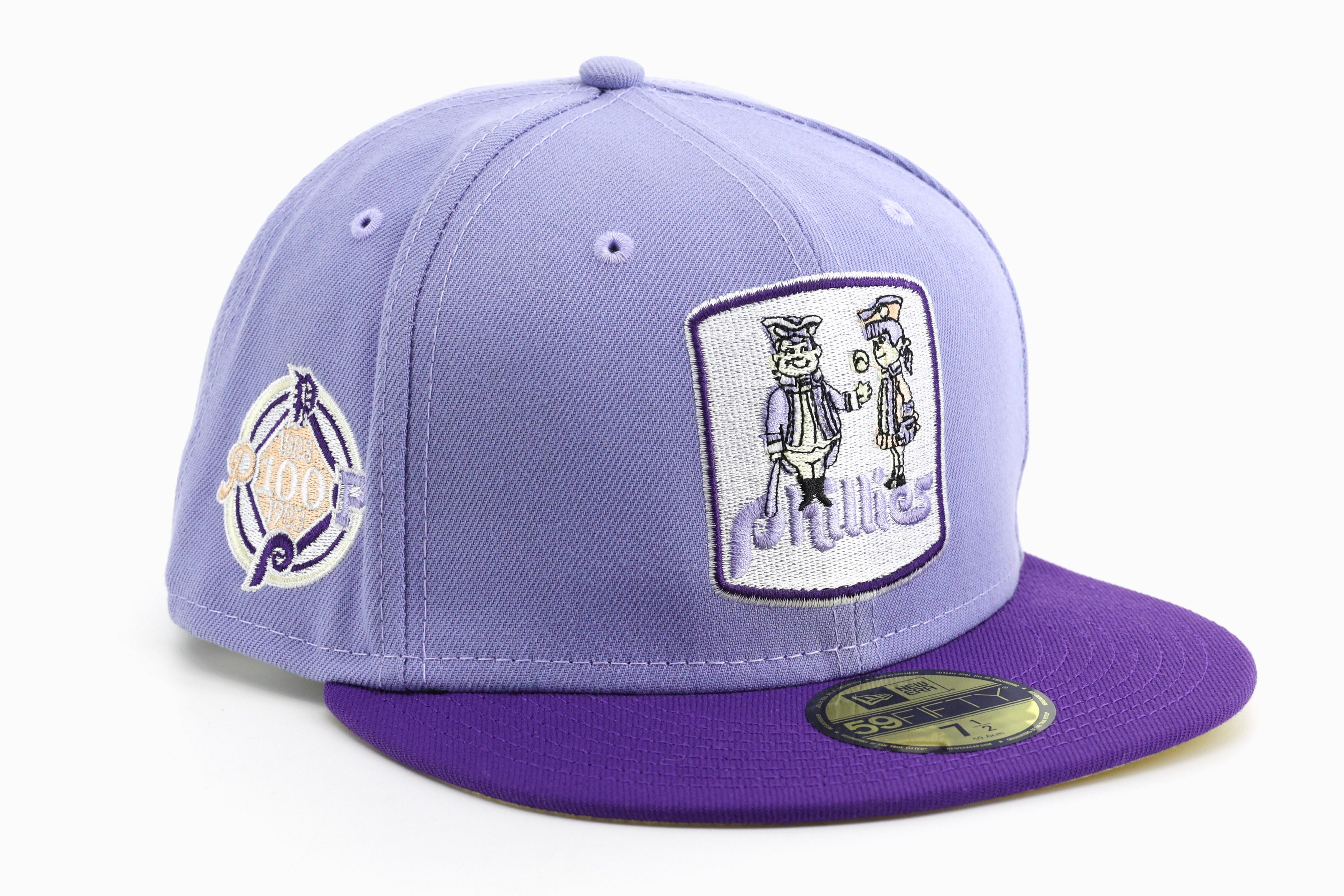 New Era Hat - Philadelphia Phillies - Lilac / Purple - 7 3/8 / Lilac /  Purple