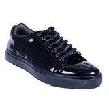 romario shiny black dress shoes
