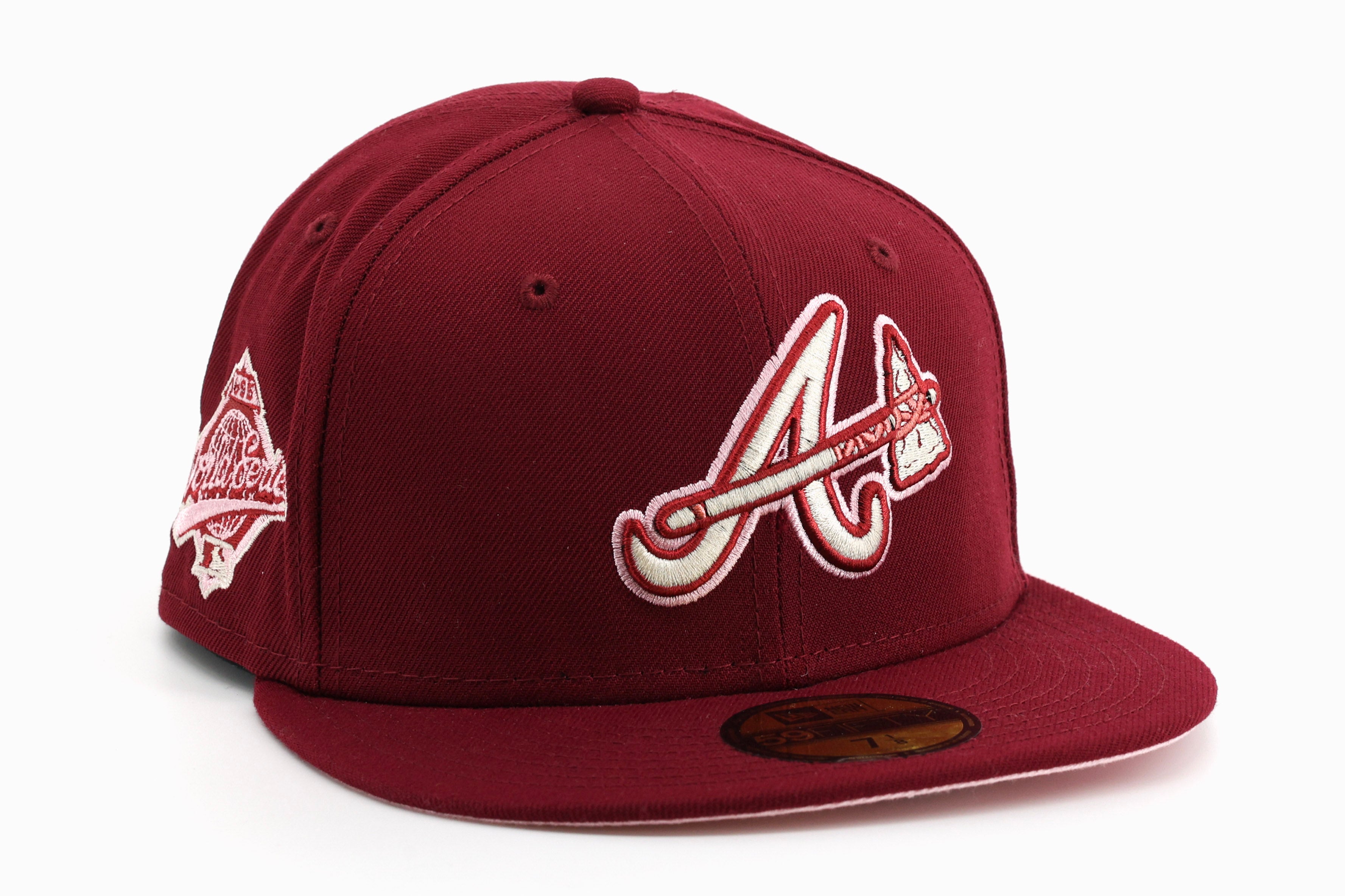New Era 59 / 50 Hat - Atlanta Braves - Burgundy – InStyle-Tuscaloosa