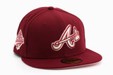 New Era 59 / 50 Hat - Atlanta Braves - Burgundy
