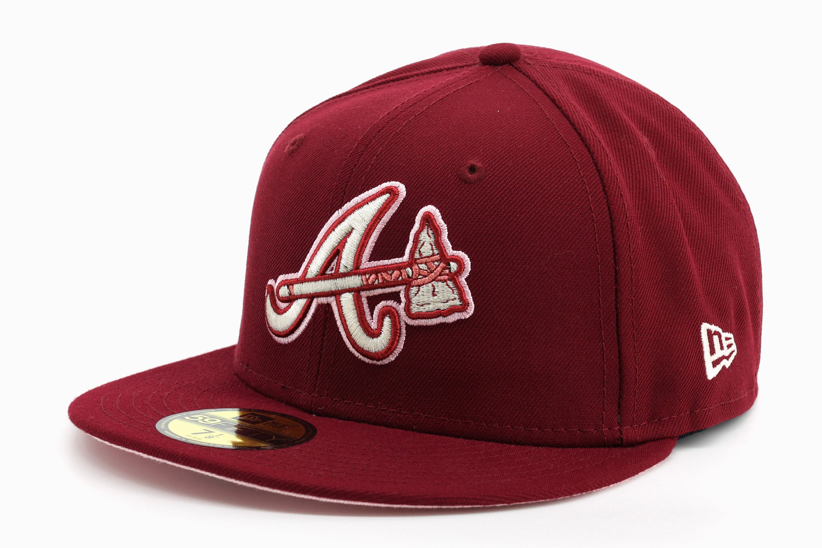 New Era 59 / 50 Hat - Atlanta Braves - Burgundy 8 1/4 / Burgundy