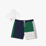 Lacoste Shorts - Colorblock Swim Trunks