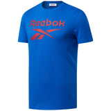 blue big logo reebok tee shirt