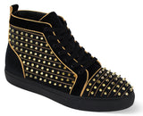 after midnight black & gold shoes
