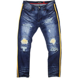 Makobi Men's Dark Wash Denim Jeans