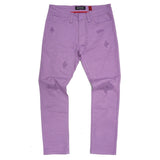Makobi Big & Tall Jeans - Shredded Twill Jeans - M1932B