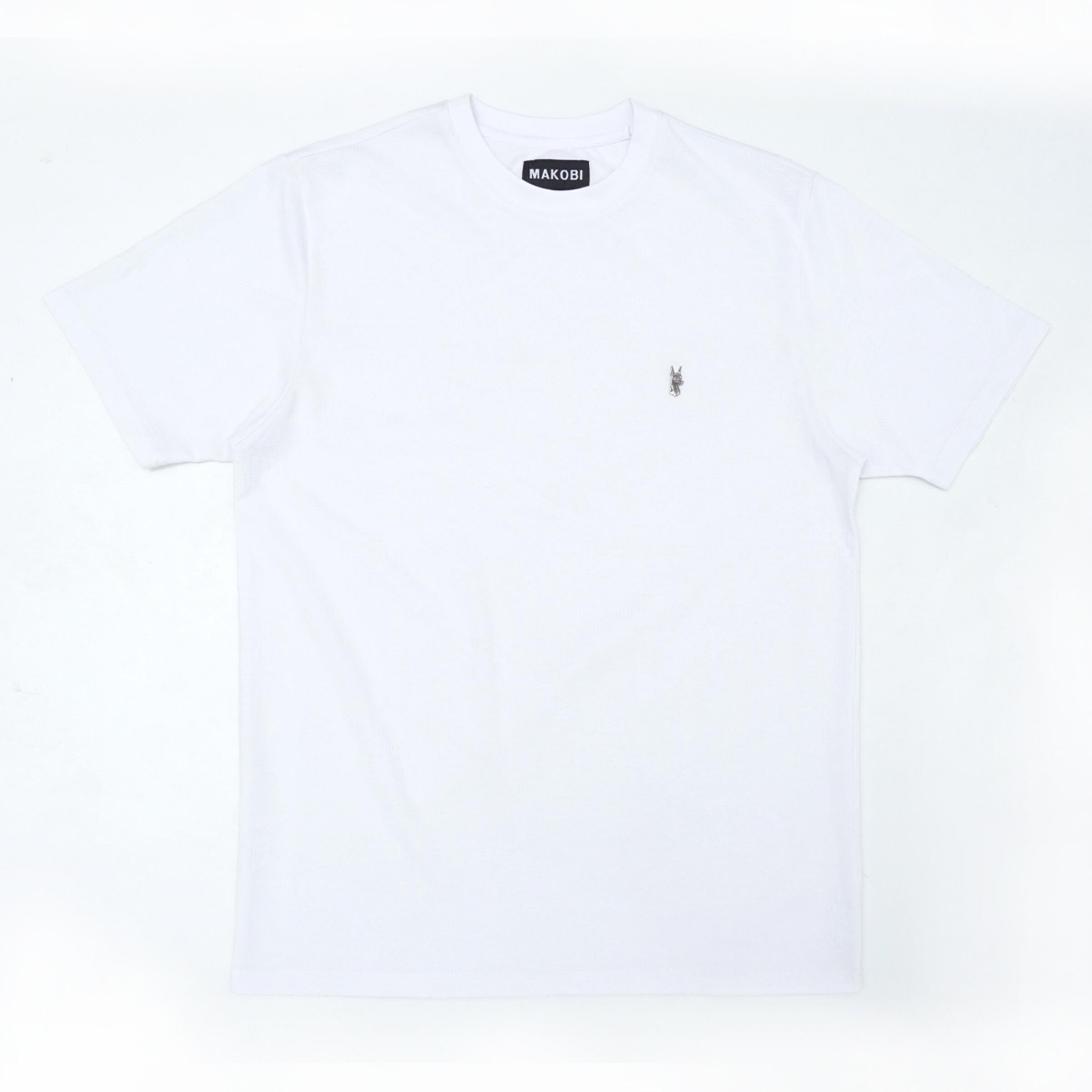 white makobi tee shirt