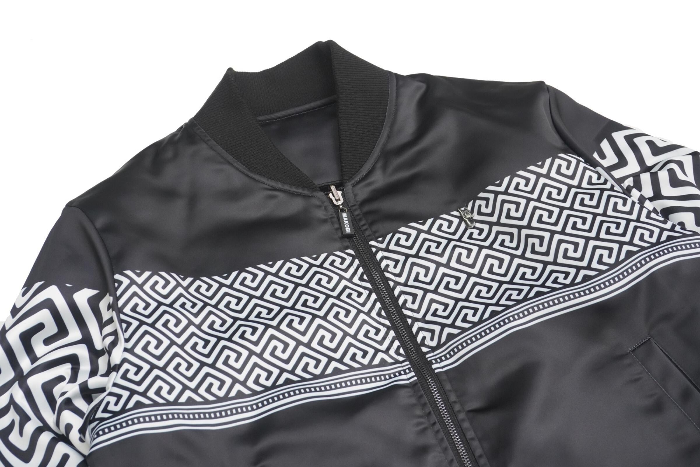 Makobi Big & Tall Jacket - Leone Reversible Satin Jacket