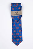 royal blue tie & hanky set