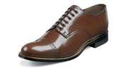 brown lace up stacy adam shoe