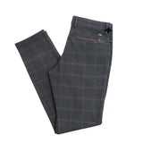 T-R Premium Slim Fit Pants - Dark Green / Rust - TRD-395
