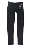 light grey rip & repair denim jeans