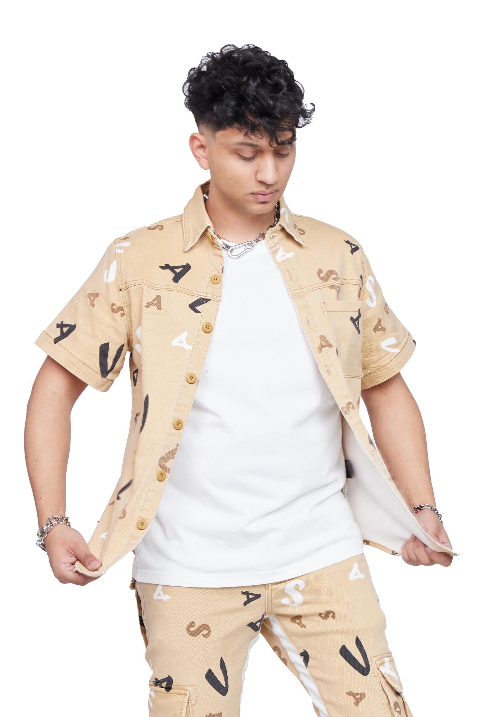 Valabasas Button Up Shirt - Puzzle Woven