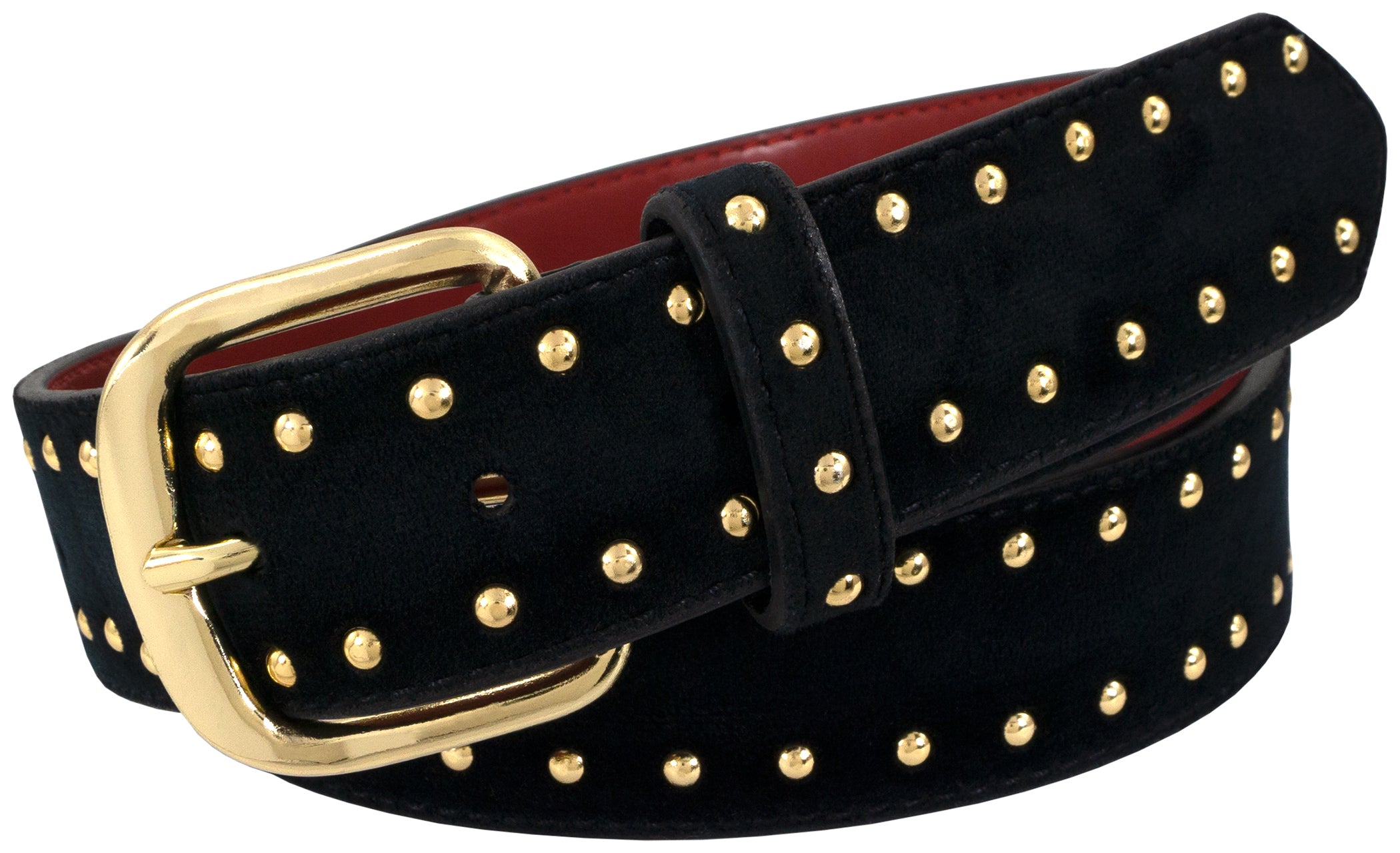 black & gold studded belt
