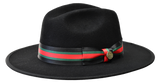 bruno capelo black multi wesley fedora hat