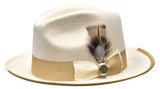 bruno capelo winston bone & camel fedora hat
