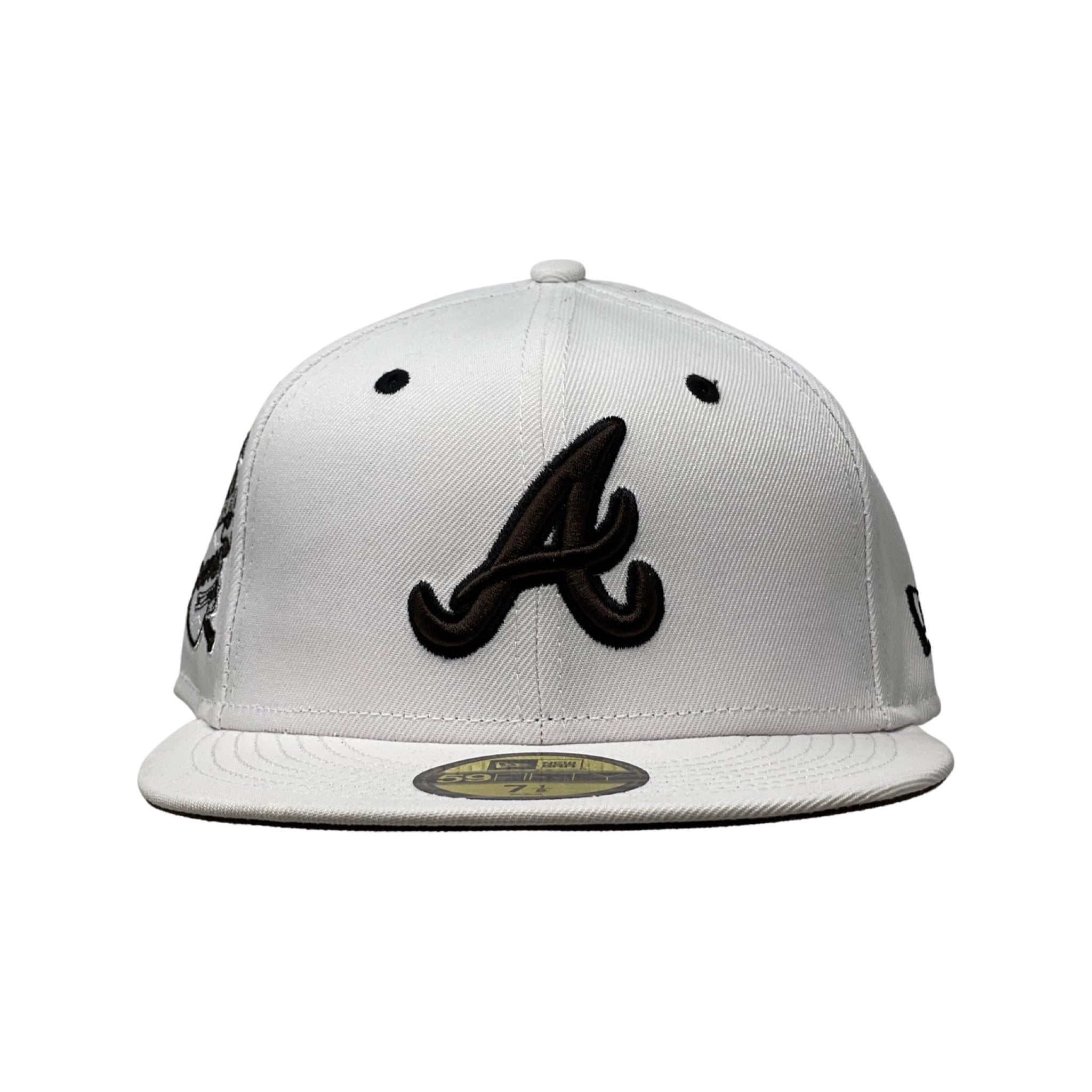 New Era Hat - Atlanta Braves - White / Chocolate Brown