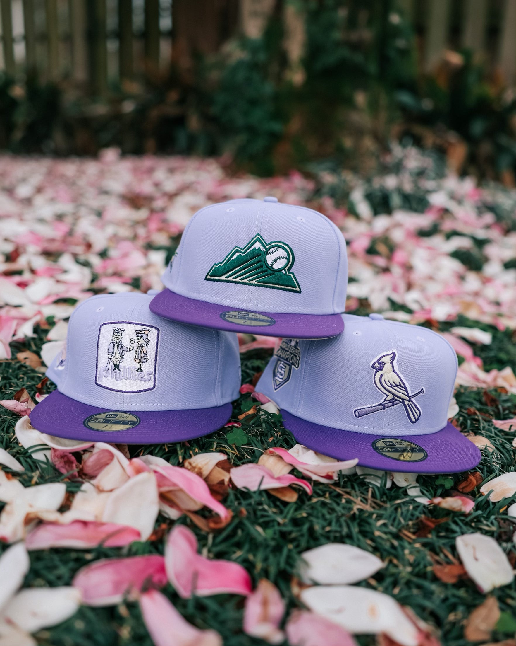 New Era Hat - Colorado Rockies - Lilac / Purple - 7 / Lilac / Purple