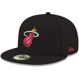 Men's New Era - Miami Heat Black Cap