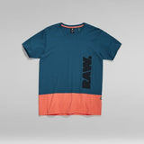 G Star Tee Shirt - Color Block Raw - Nitro