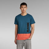 G Star Tee Shirt - Color Block Raw - Nitro